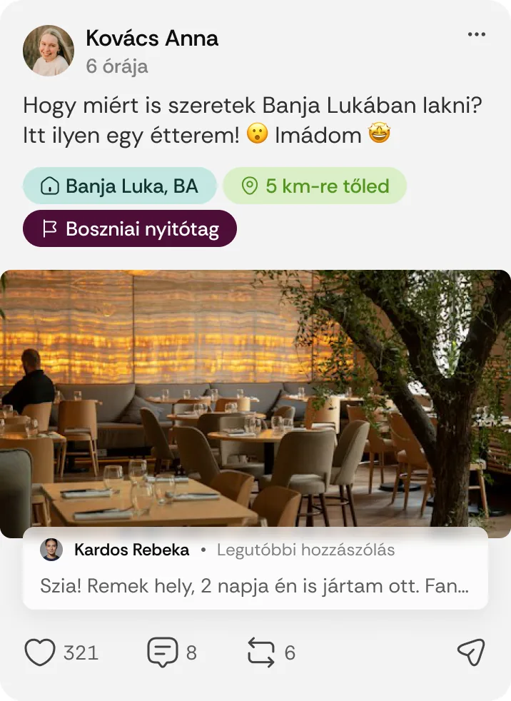 Nyitótag jelvény a posztokon