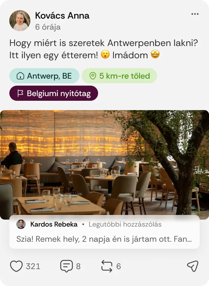 Nyitótag jelvény a posztokon
