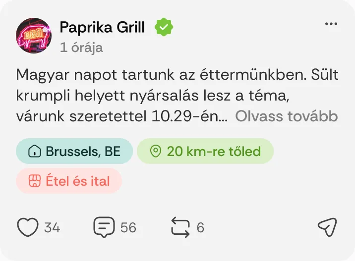 Paprika Grill posztja: „Magyar napot tartunk az éttermünkben.”