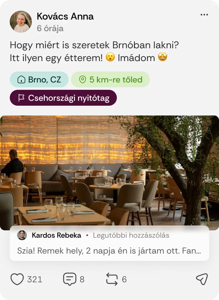 Nyitótag jelvény a posztokon