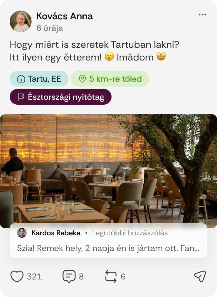 Nyitótag jelvény a posztokon
