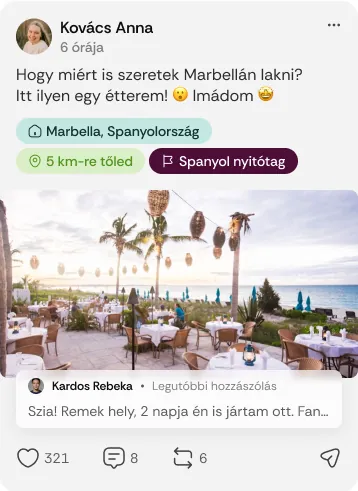 Nyitótag jelvény a posztokon