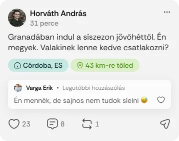 Horváth András síelni hív Granadába