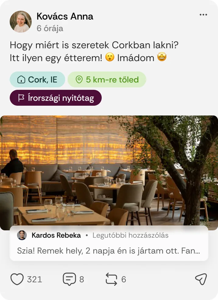 Nyitótag jelvény a posztokon