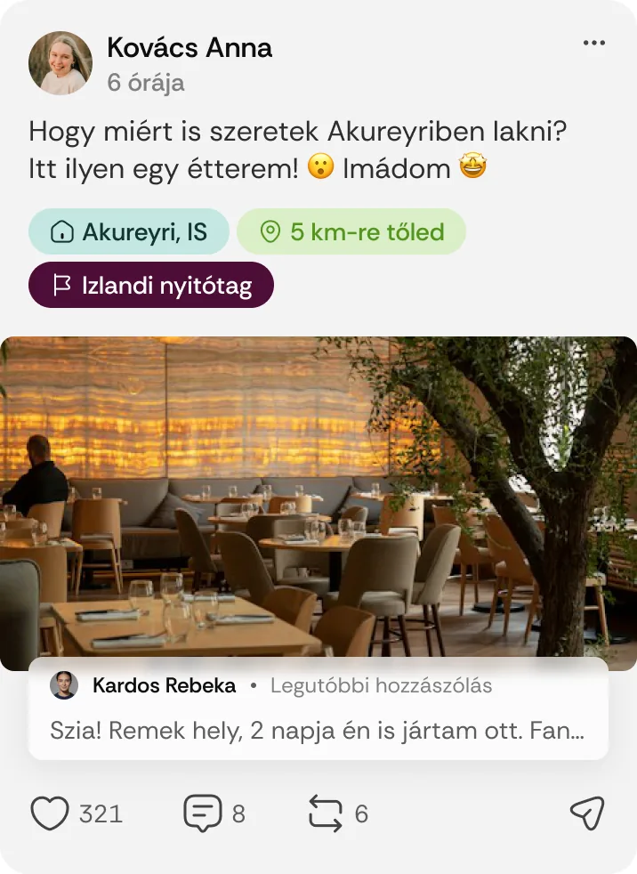 Nyitótag jelvény a posztokon