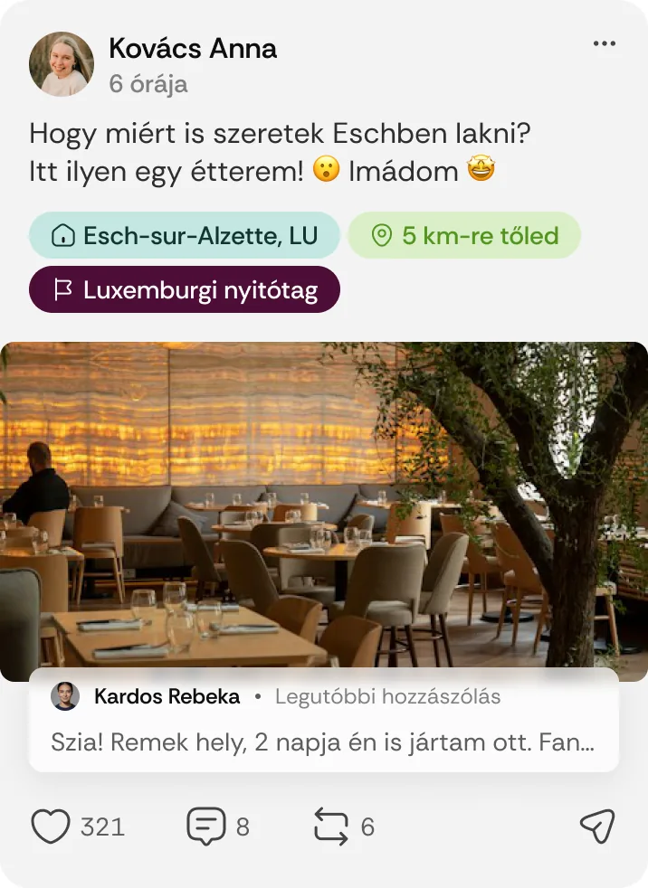 Nyitótag jelvény a posztokon