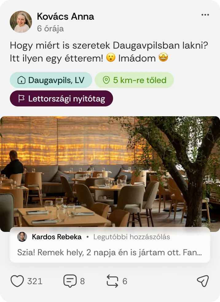 Nyitótag jelvény a posztokon