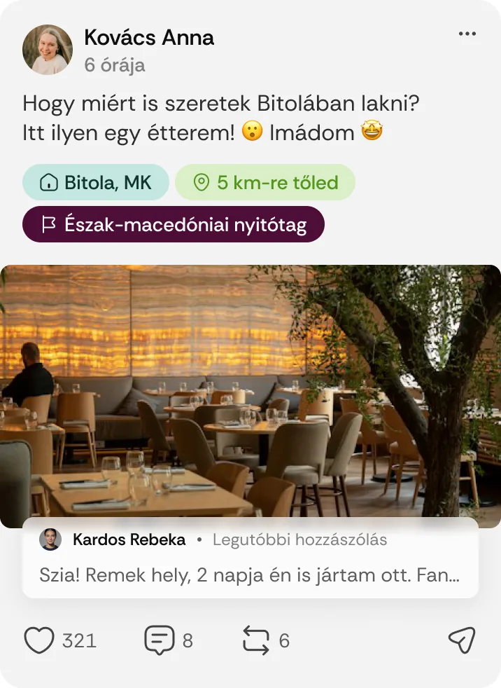 Nyitótag jelvény a posztokon