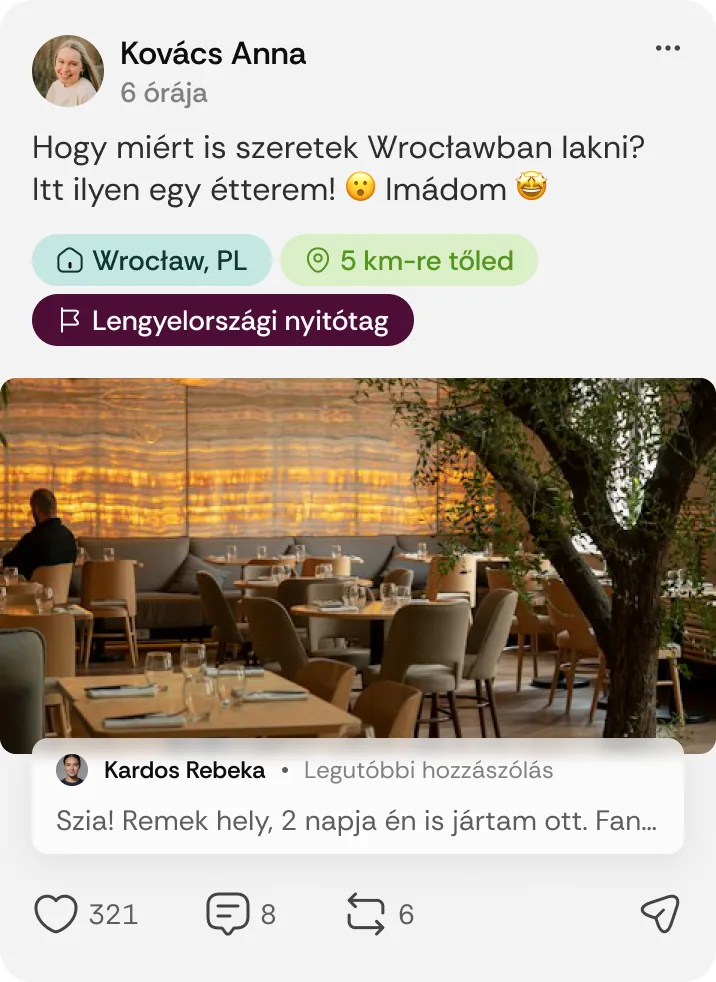 Nyitótag jelvény a posztokon