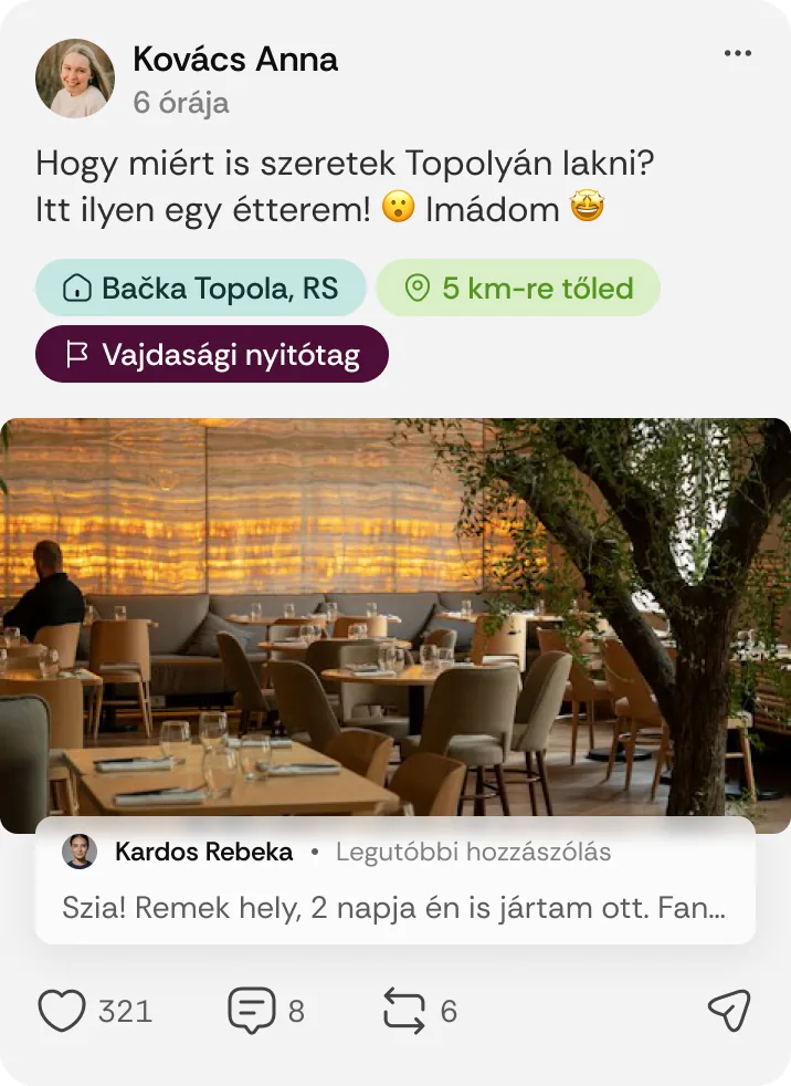 Nyitótag jelvény a posztokon