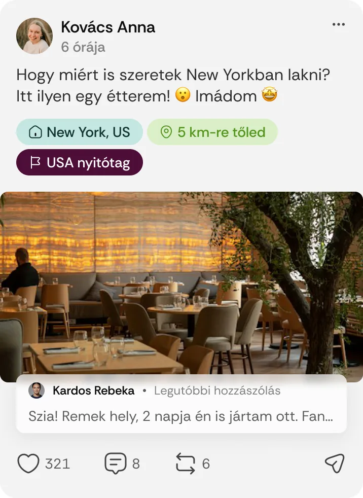 Nyitótag jelvény a posztokon